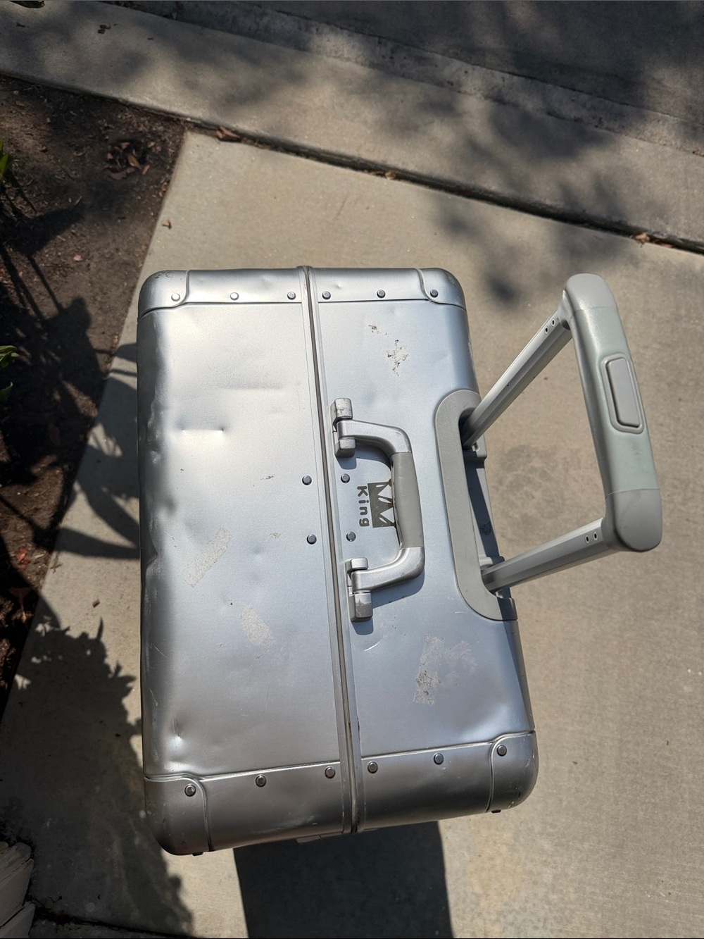 Away The Large Aluminum Edition Checked Luggage in Silver - Picture 10 of 13
